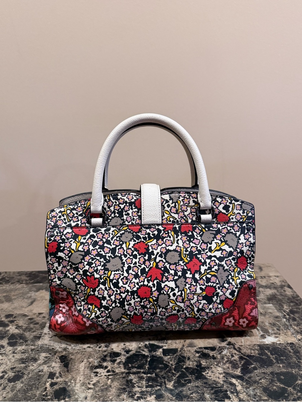 Coach Mercer 24 in Mixed Media Multi-Floral and Blue Wildflower - Picture 4 of 16